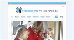 Desktop Screenshot of pflegediakonie.de