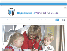 Tablet Screenshot of pflegediakonie.de
